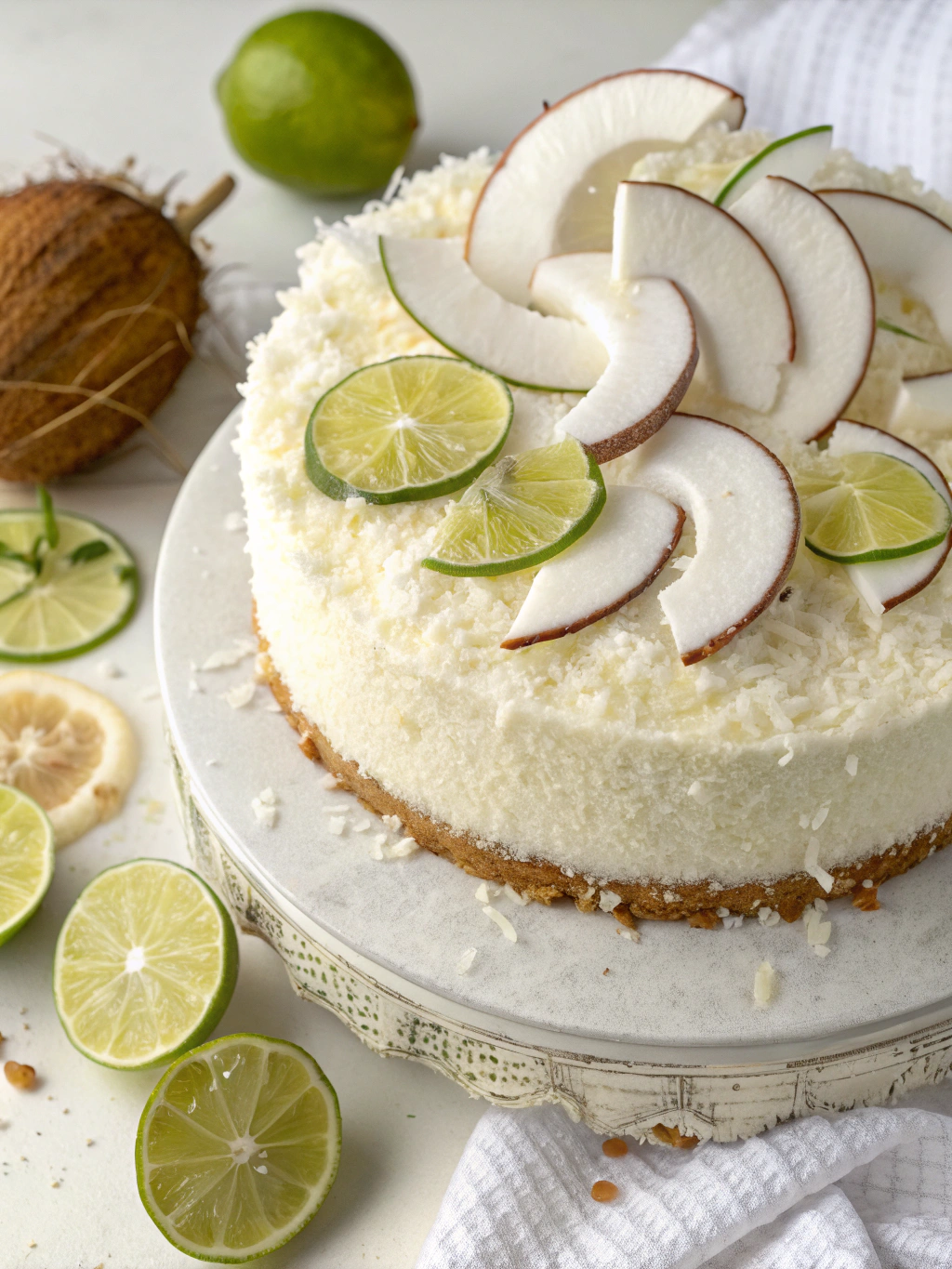 New Year Cake Coconut Lime ingredients