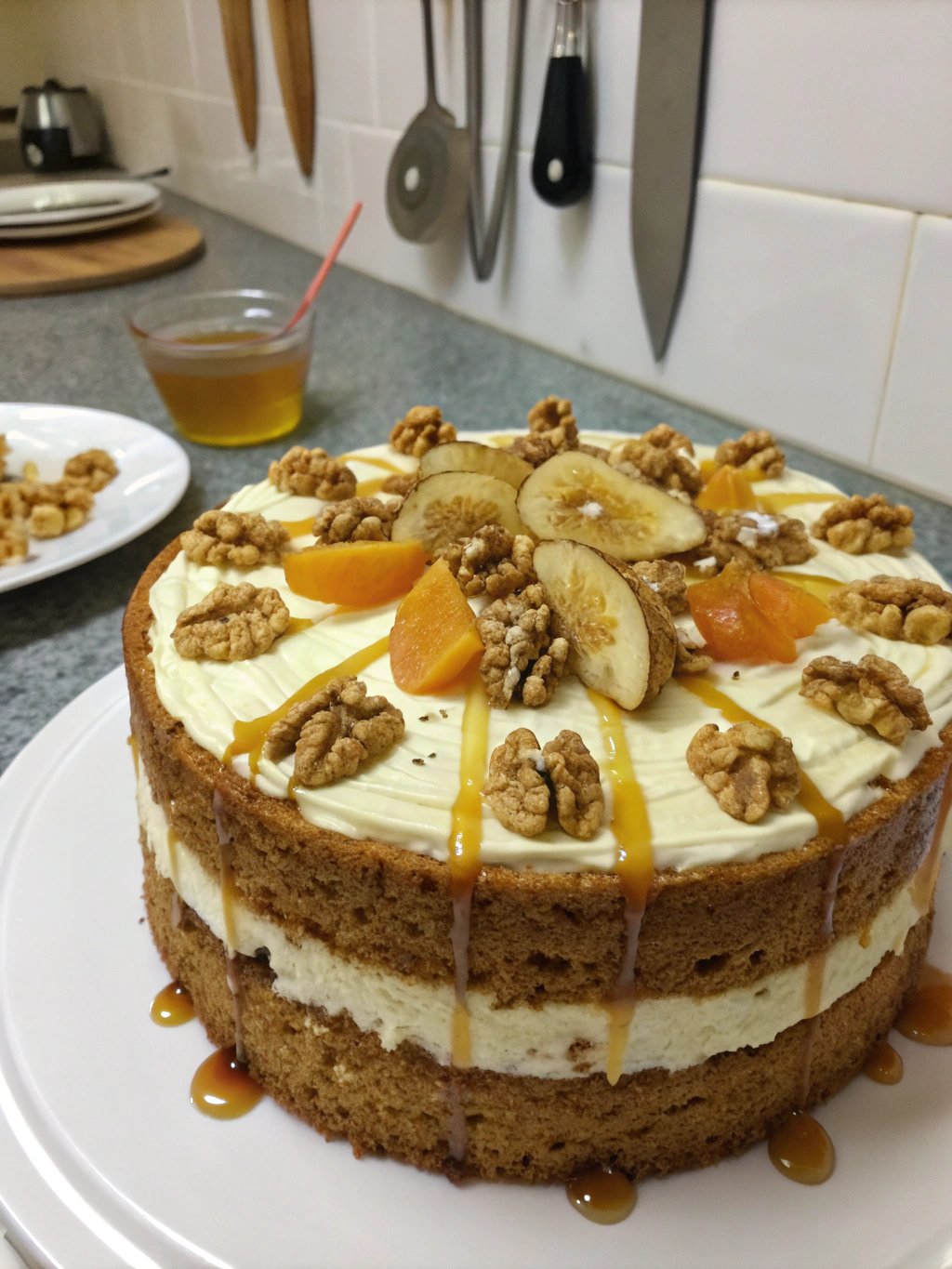 New Year Cake Honey Walnut ingredients