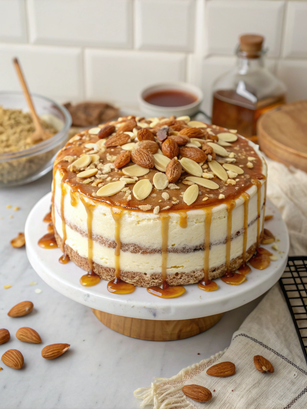 New Year Cake Maple Almond ingredients