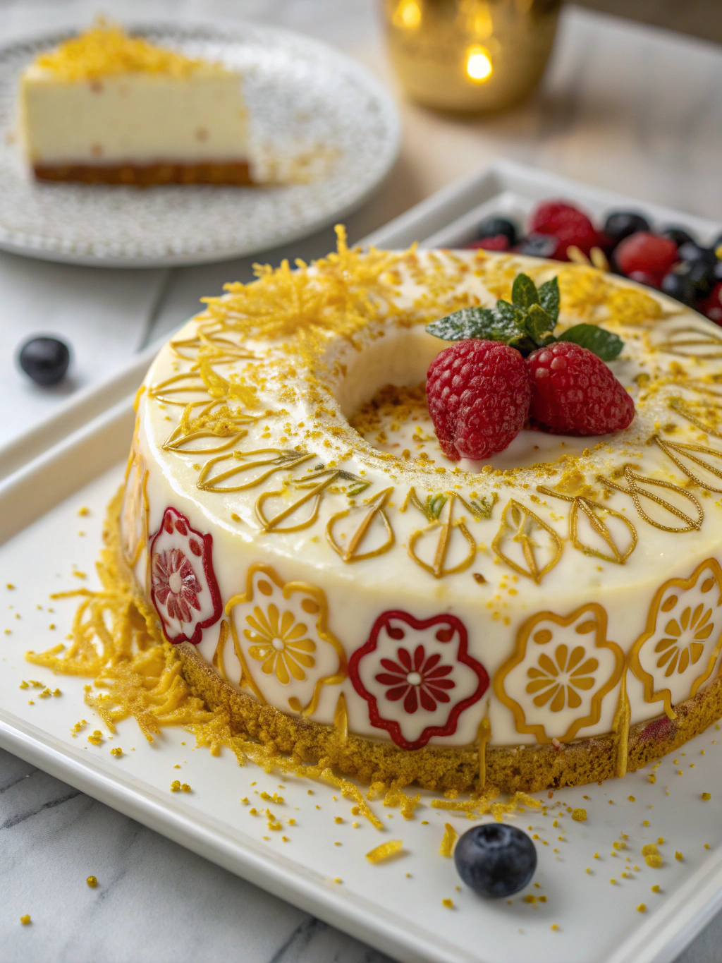 New Year Cake Saffron Milk ingredients