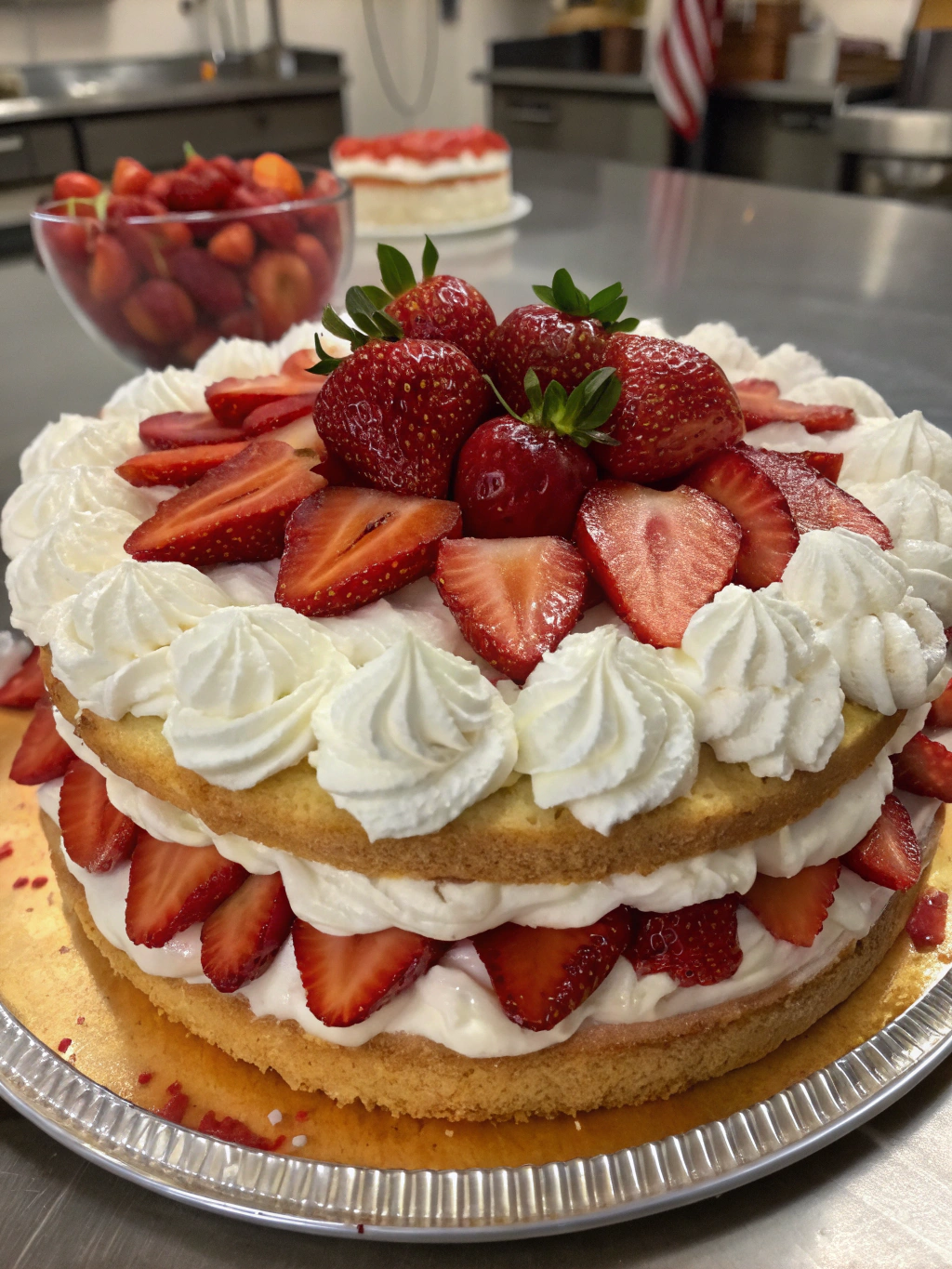 New Year Cake Strawberry Shortcake ingredients