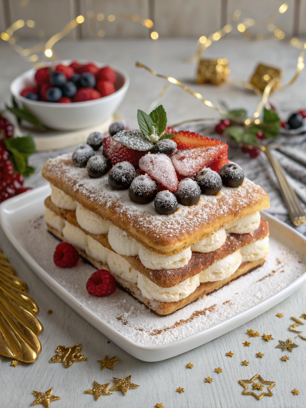 Ingredients for New Year Cake Tiramisu Bliss