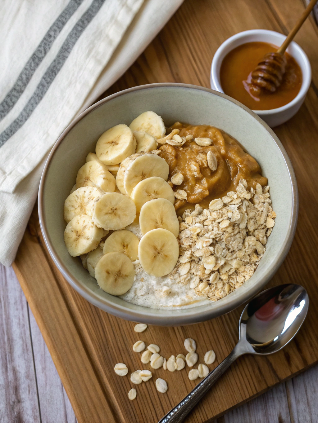 Peanut Butter Overnight Oats ingredients