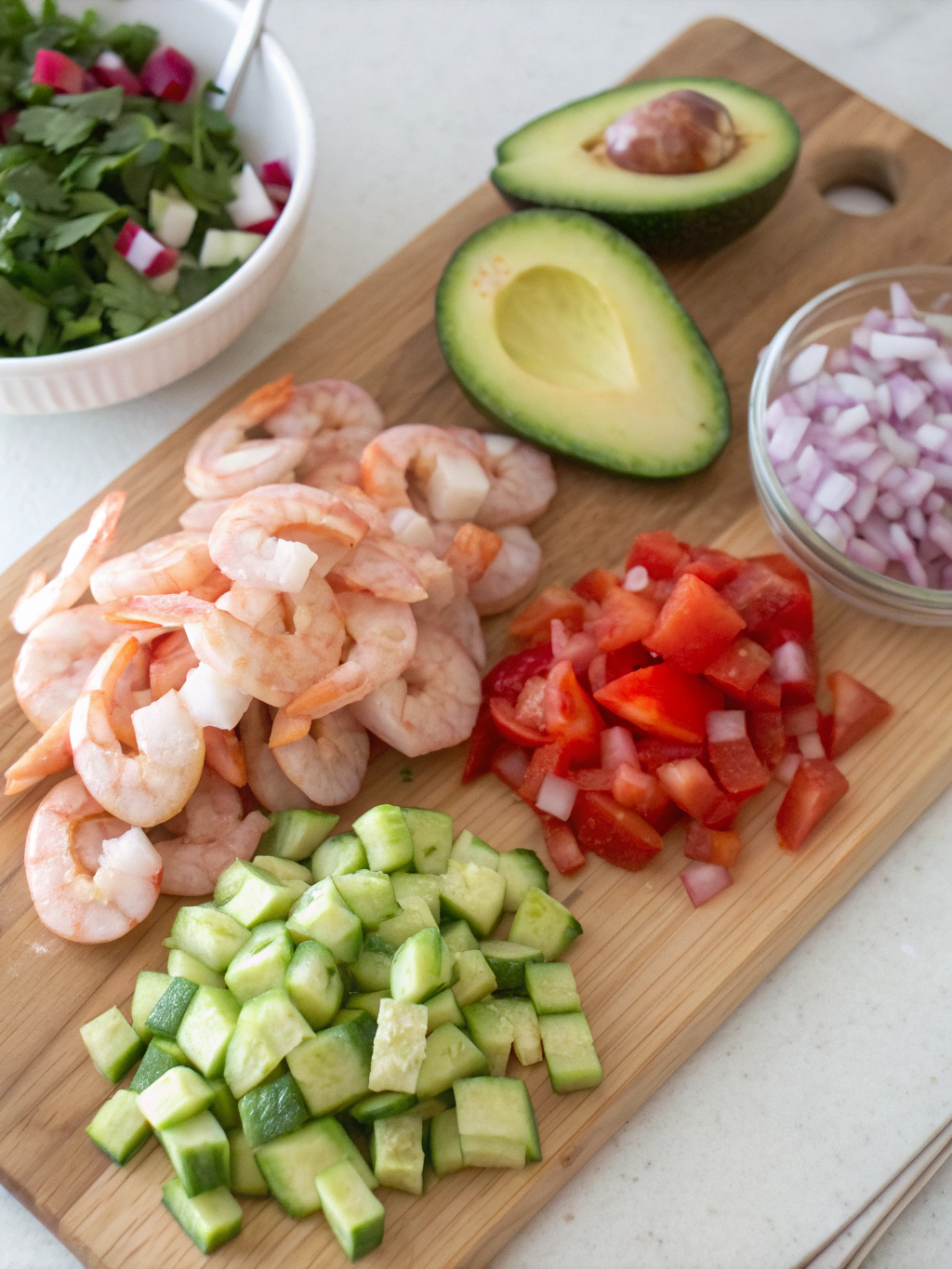 Shrimp Protein Salad ingredients