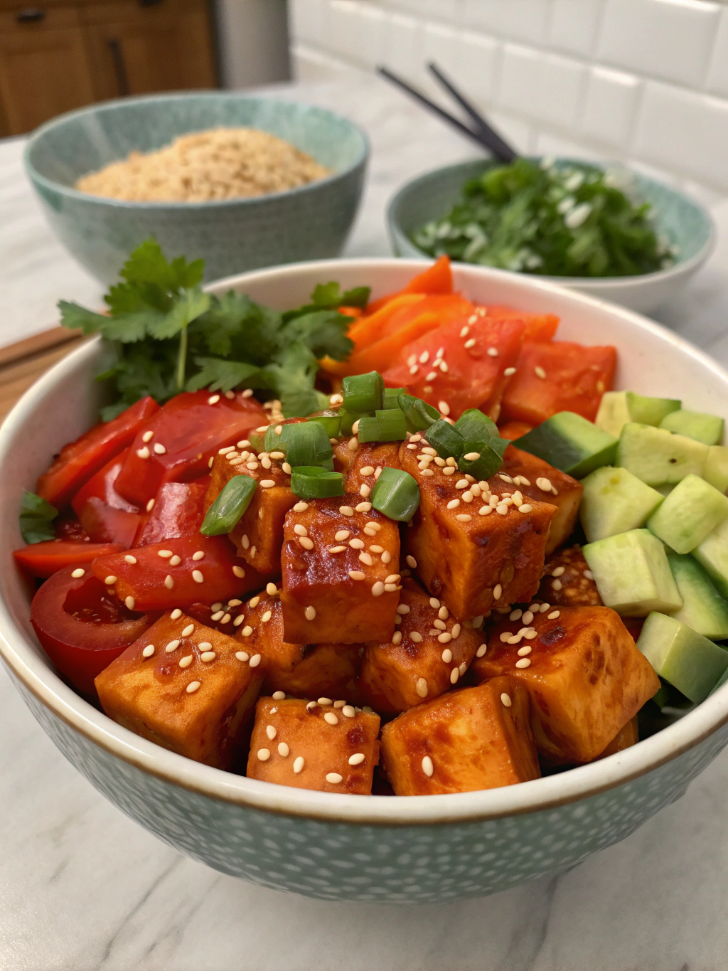 Sweet Chili Tofu Bowl ingredients