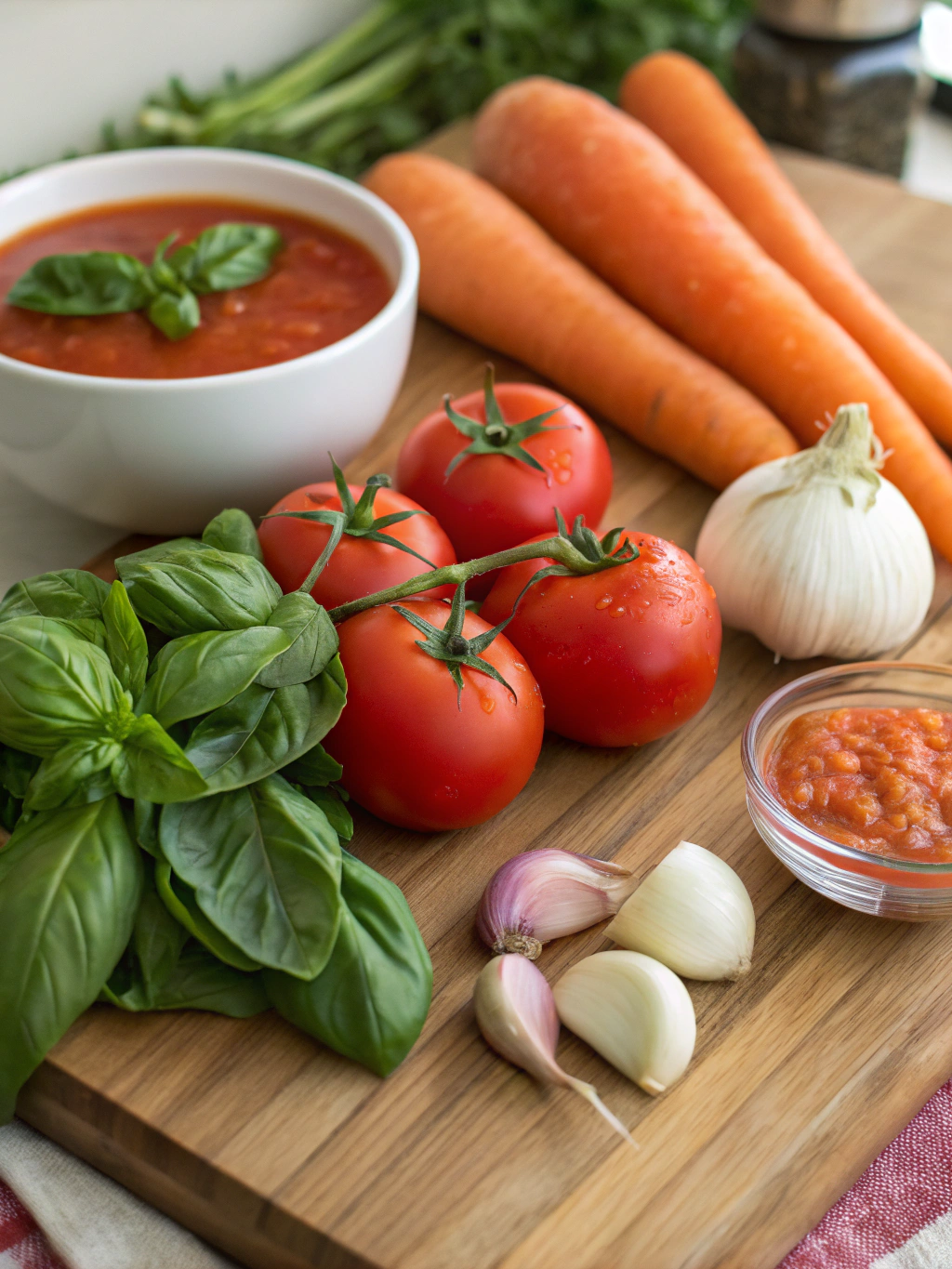 Tomato Basil Soup Ingredients