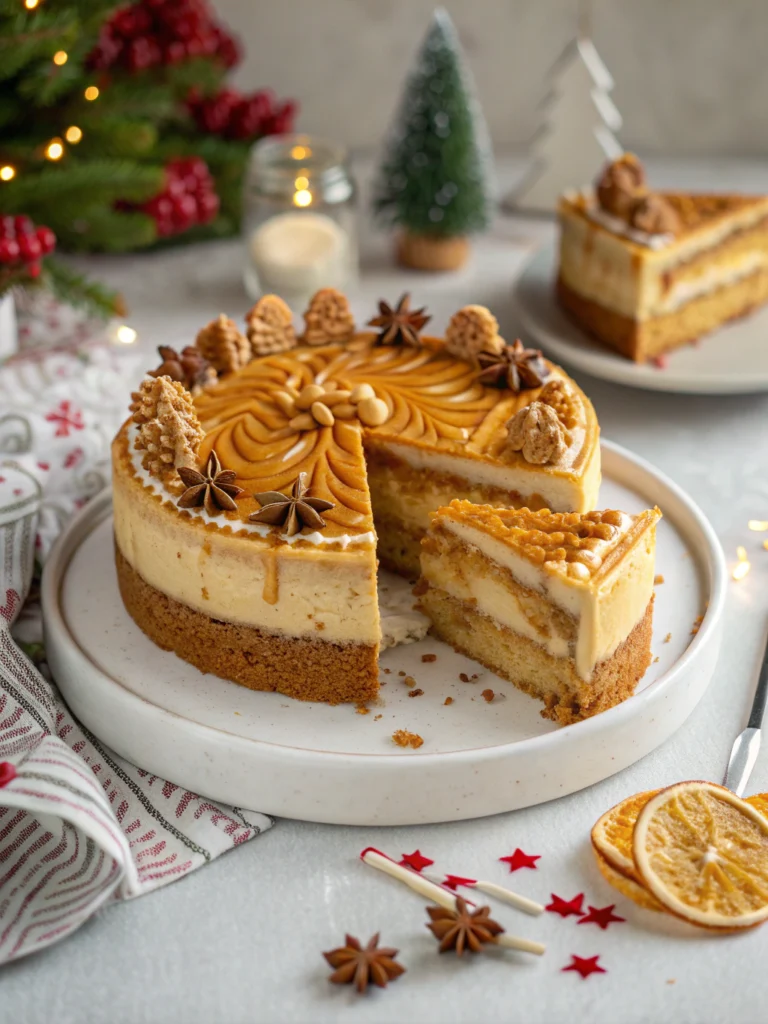 New Year Cake Biscoff Caramel