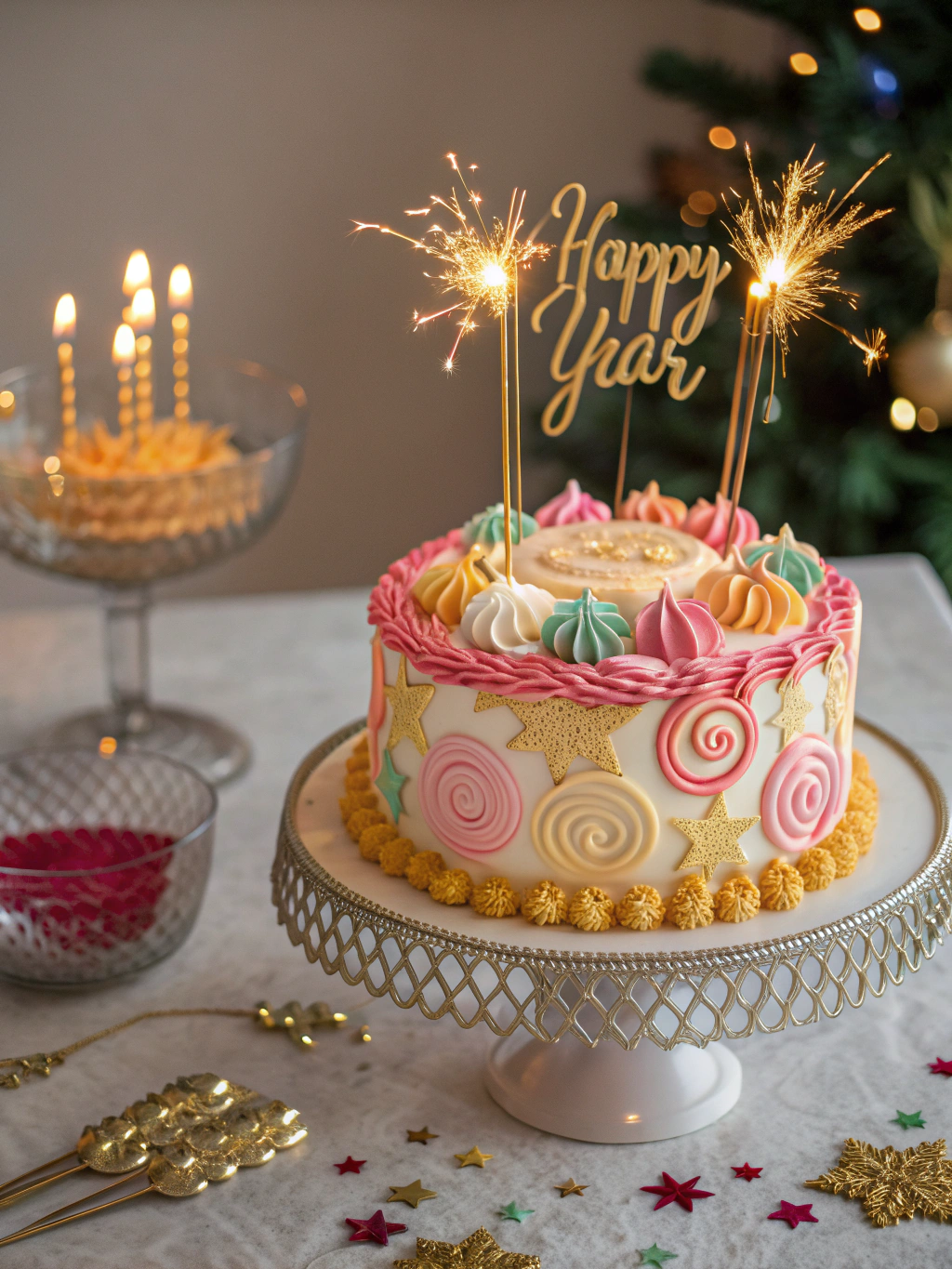 New Year Cake Birthday Style New Year Cake