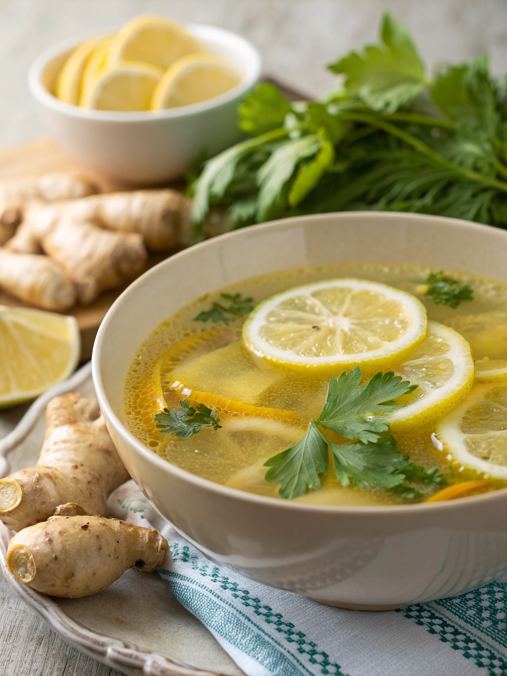 Lemon Ginger Detox Soup