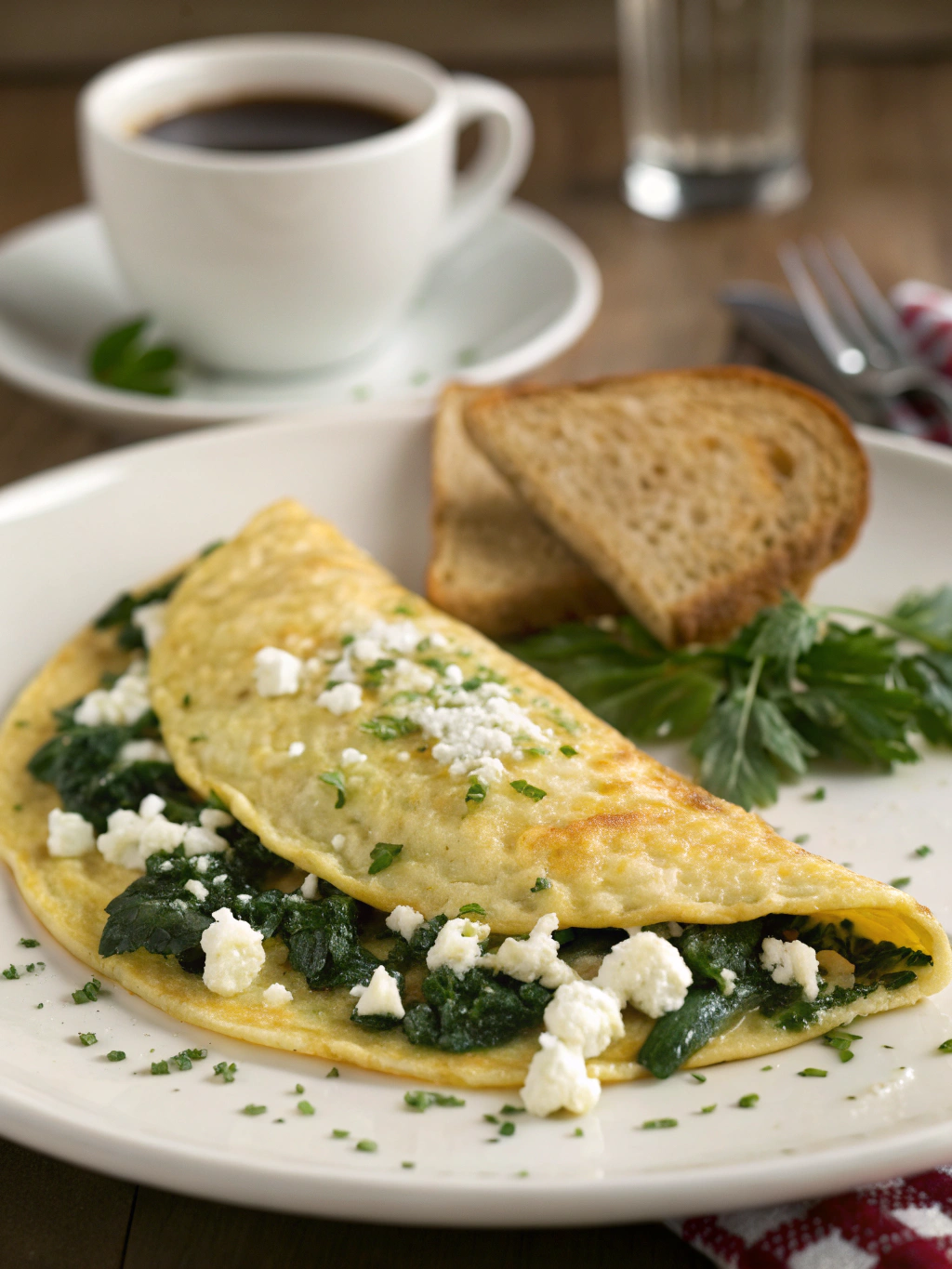 Spinach & Feta Omelette