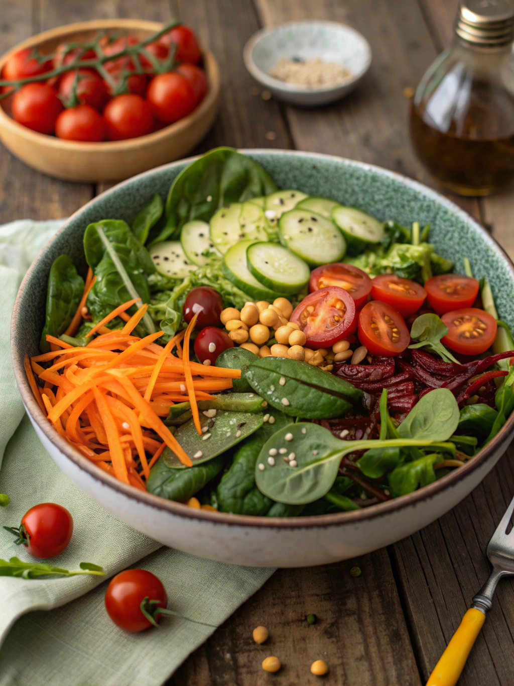 High Fiber Salad Jar