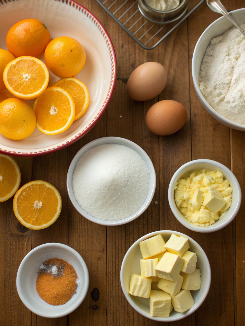 Easy Citrus Desserts For Winter ingredients