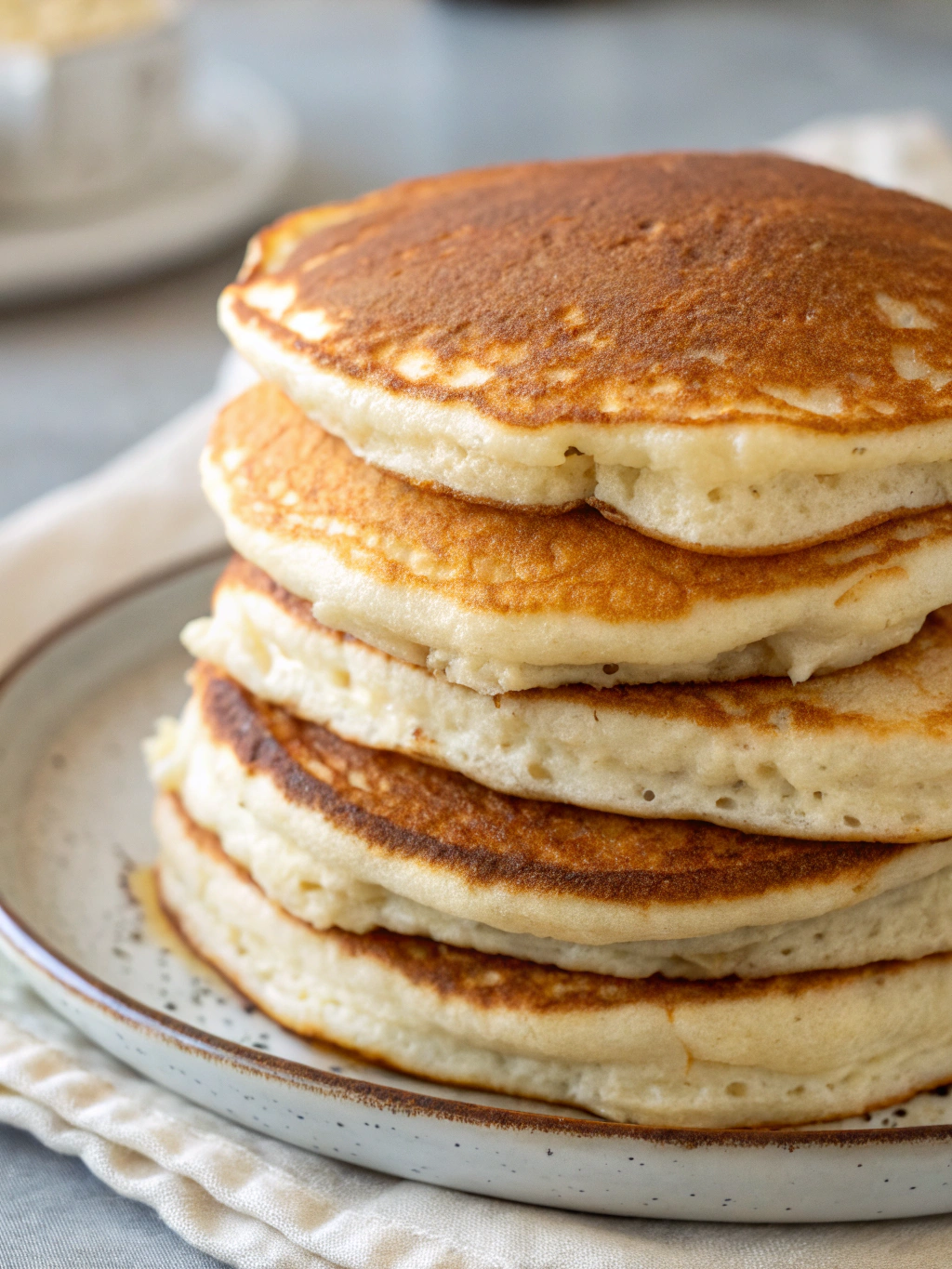 Ingredients for Fluffy Pancakes Without Resting