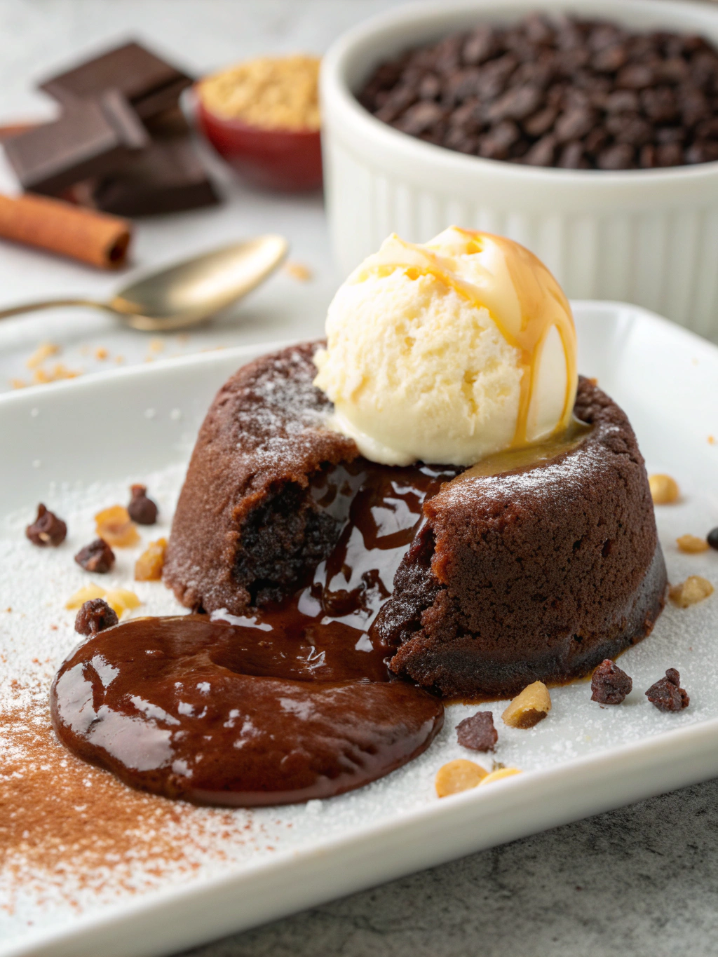Molten Chocolate Lava Cake ingredients