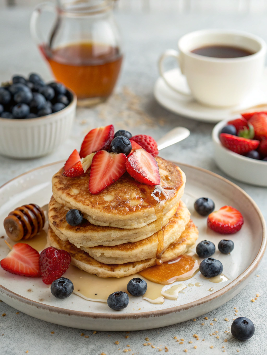 Healthy Oatmeal Pancakes