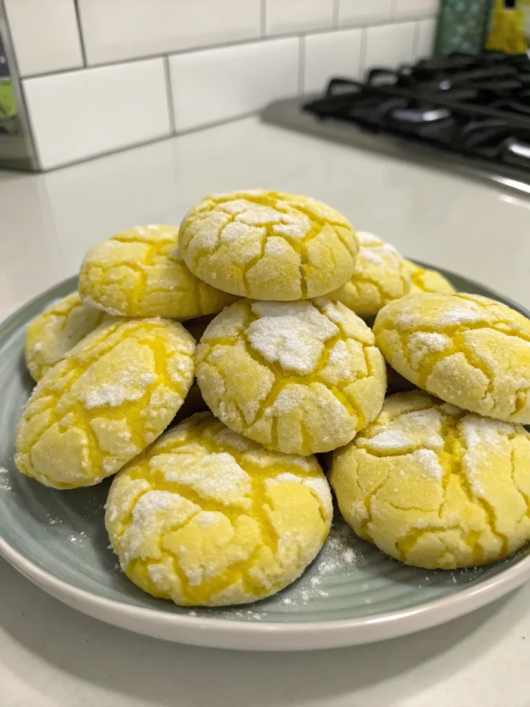 Lemon Crinkle Cookies